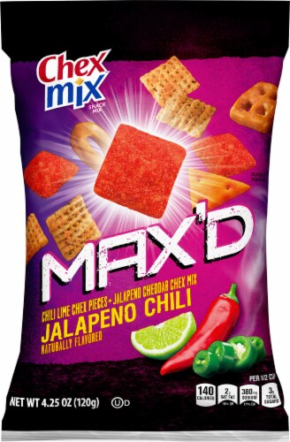 Chex Mix MAX'D Jalapeno Chili Snack Mix Perspective: front
