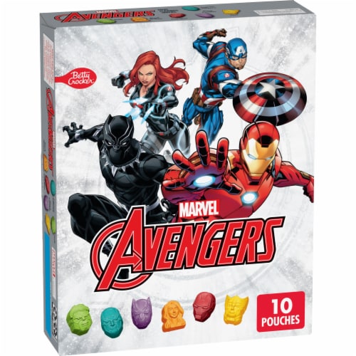 Avengers Gluten Free Fruit Flavored Snack Treat Pouches Kids School Snacks