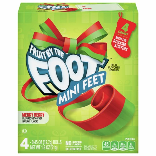 Fruit by the Foot Mini Feet - Merry Berry Perspective: front