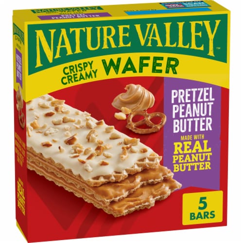 Nature Valley Wafer Pretzel Peanut Butter Wafer Bars, 5 ct / 1.3 oz ...