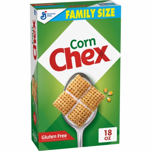 General Mills Corn Chex Family Size Cereal Perspective: front