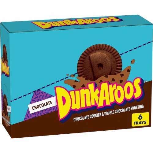 Dunkaroos Vanilla Cookies and Chocolate Frosting Perspective: front