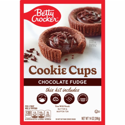 Betty Crocker Chocolate Fudge Cookie Cups Kit 14 Oz Fred Meyer