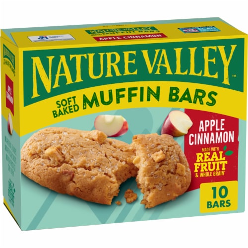Nature Valley Apple Cinnamon Soft Baked Muffin Bars Perspective: front