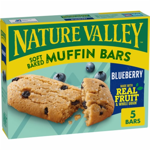 Nature Valley Soft Baked Muffin Blueberry Breakfast bars Perspective: front