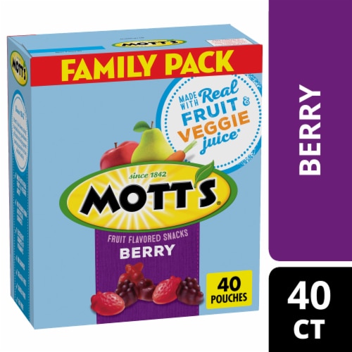 Mott’s Gluten Free Berry Fruit Flavored Snacks Treat Pouches Kids School Snacks