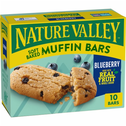 Nature Valley Soft Baked Muffin Blueberry Breakfast bars Perspective: front