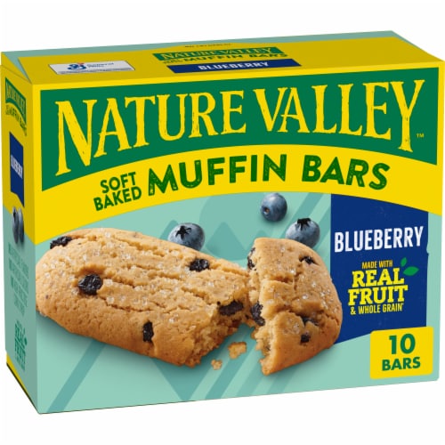 Nature Valley Blueberry Soft Baked Muffin Bars Perspective: front