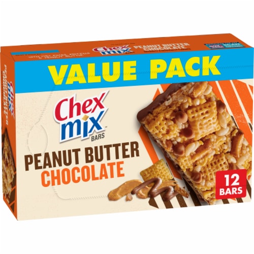 Chex Mix Peanut Butter Chocolate Bars Perspective: front