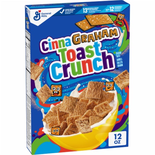 General Mills CinnaGraham Toast Crunch Cereal Perspective: front