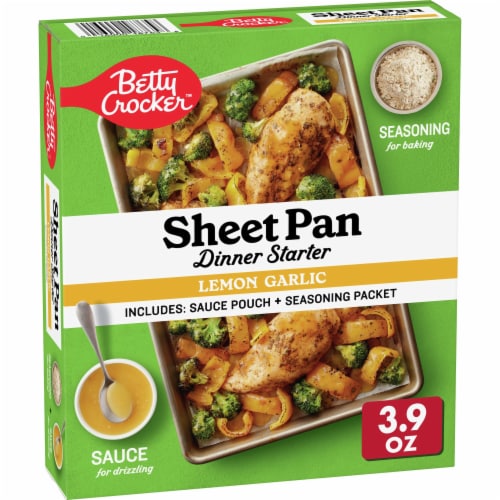 Betty Crocker Lemon Garlic Sheet Pan Dinner Starter Perspective: front