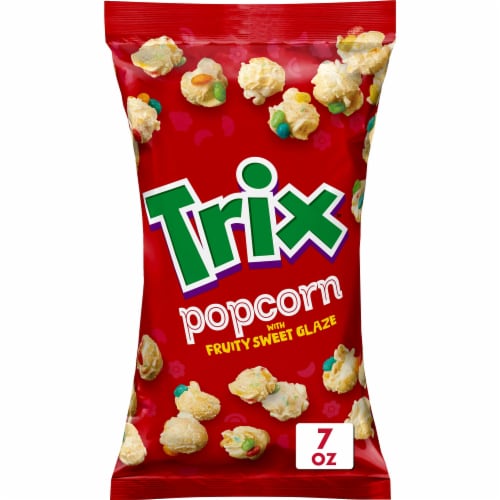 Trix Popcorn Snack with Fruity Sweet Glaze, Snack Bag, 7 oz Perspective: front