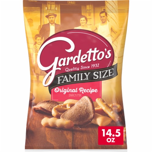 Gardetto's Snack Mix Original Recipe Family Size Bag Perspective: front