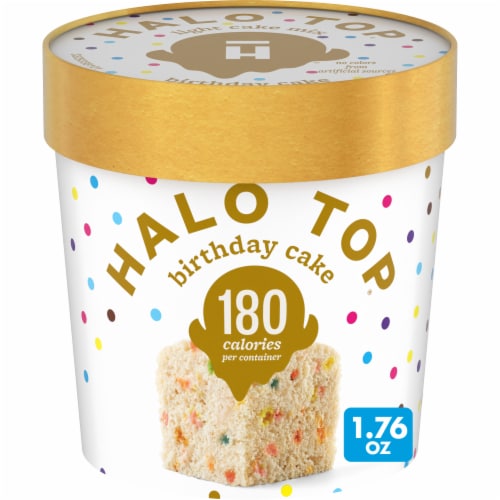 Halo Top® Single Serving Birthday Cake Light Cake Mix Perspective: front