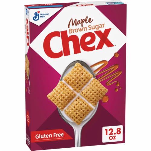 Maple Brown Sugar Chex Gluten Free Breakfast Cereal Perspective: front