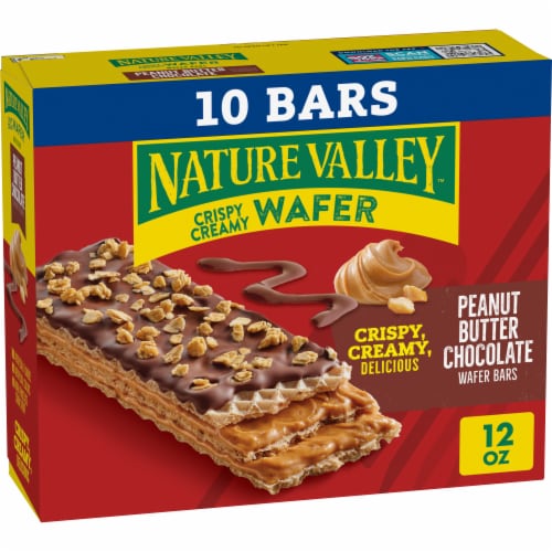 Nature Valley Peanut Butter Chocolate Wafer Bars Perspective: front
