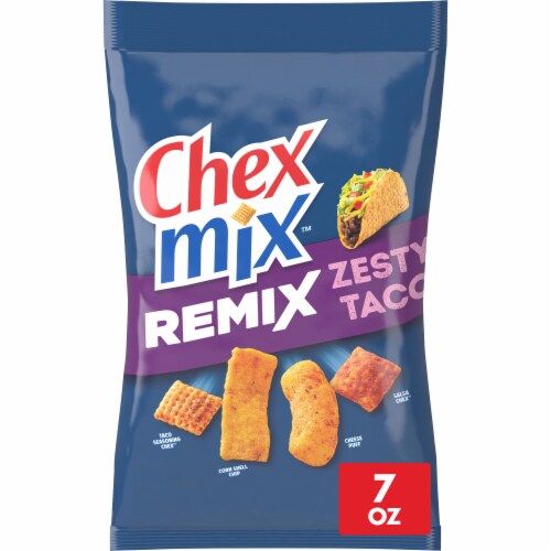 Chex Mix Remix Zesty Taco Flavored Snack Mix Perspective: front