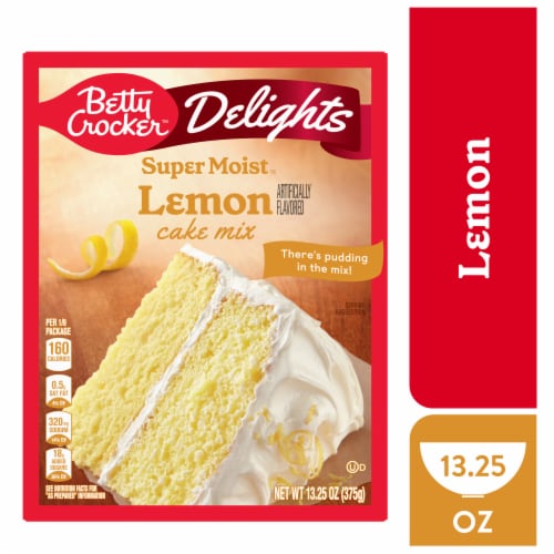 Betty Crocker™ Delights Super Moist™ Lemon Cake Mix Perspective: front