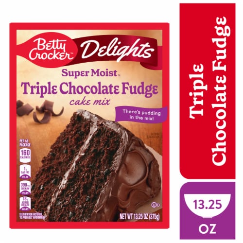 Betty Crocker Delights Super Moist Triple Chocolate Fudge Cake Mix
