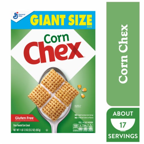 General Mills Corn Chex Giant Size Cereal Perspective: front