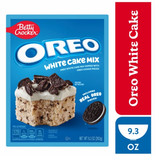 Betty Crocker OREO White Cake With OREO Cookie Pieces Baking Mix Perspective: front