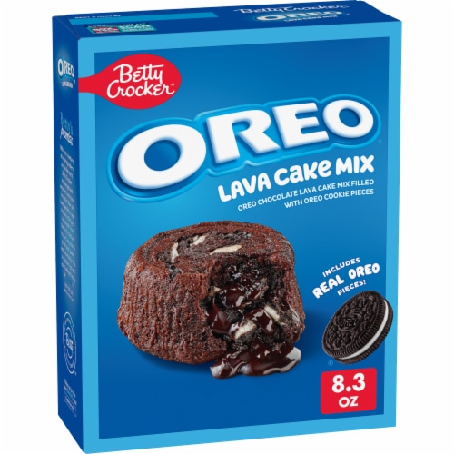 Betty Crocker OREO Lava Cake With OREO Cookie Pieces Baking Mix Perspective: front