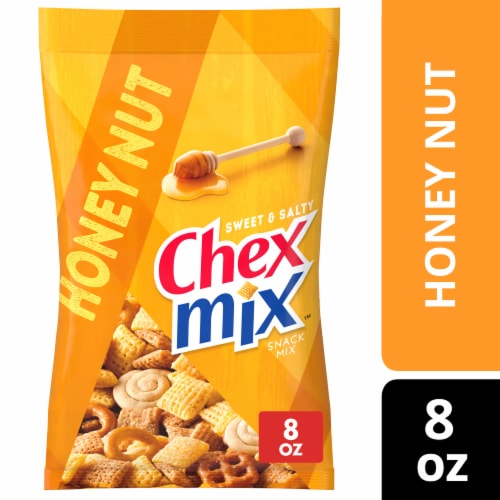 Chex Mix Sweet and Salty Honey Nut Snack Mix Perspective: front