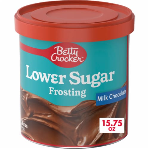 Betty Crocker Lower Sugar Milk Chocolate Flavored Frosting Perspective: front