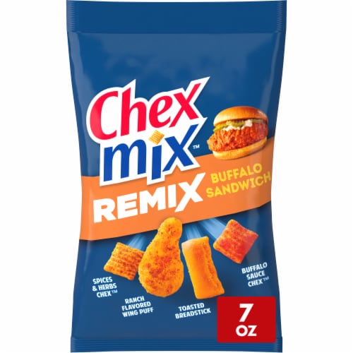 Chex Mix Remix Buffalo Sandwich Flavored Snack Mix Perspective: front