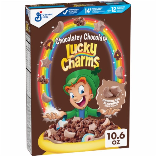Lucky Charms Chocolatey Chocolate Cereal with Marshmallows