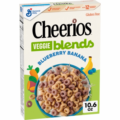General Mills Cheerios Veggie Blends Blueberry Banana Flavored Cereal