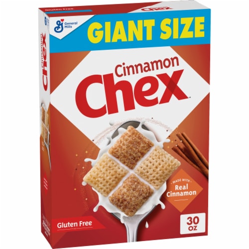 General Mills Cinnamon Chex Giant Size Cereal Perspective: front
