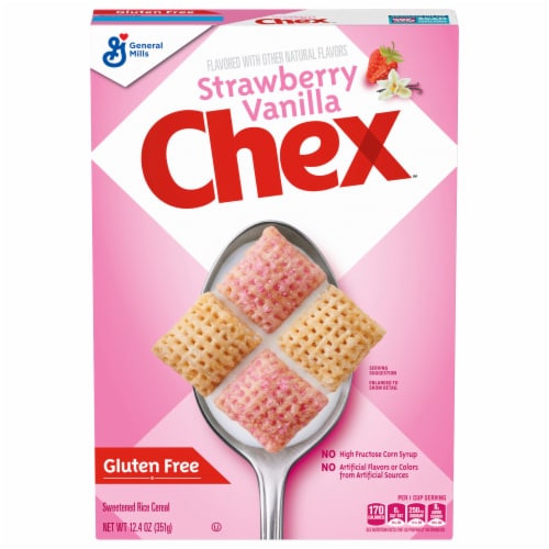 General Mills Strawberry Vanilla Chex Cereal Perspective: front