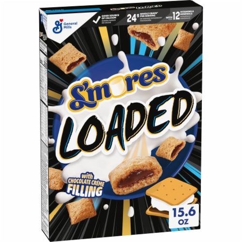 General Mills S'mores Loaded Breakfast Cereal Perspective: front
