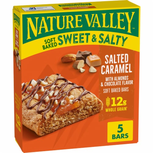 Nature Valley Soft Baked Sweet & Salty Salted Caramel Snack Bars Perspective: front