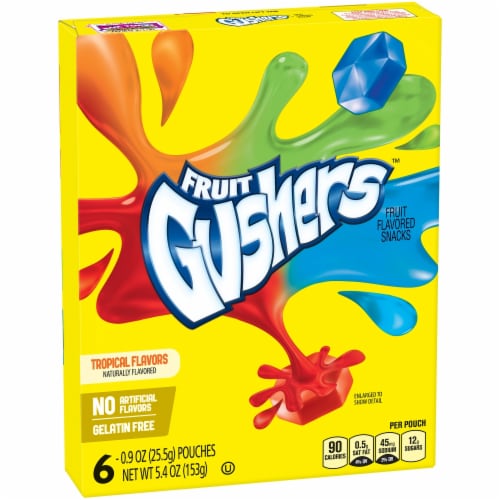 Fruit Gushers Tropical Flavors Fruit Snacks Perspective: front