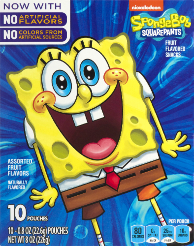 Betty Crocker SpongeBob SquarePants Fruit Snacks Perspective: front