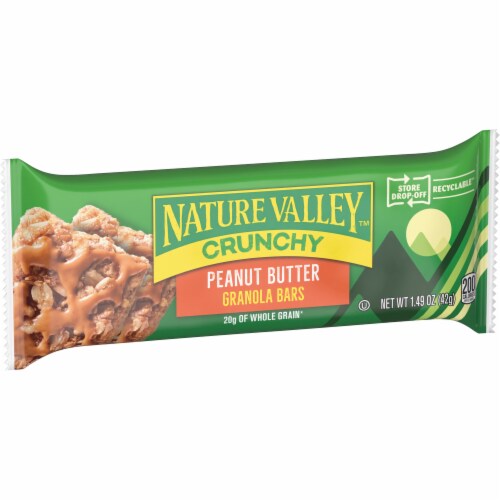 Nature Valley Peanut Butter Crunchy Granola bars Perspective: front