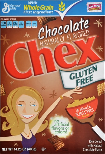 Chocolate Chex Cereal Perspective: front