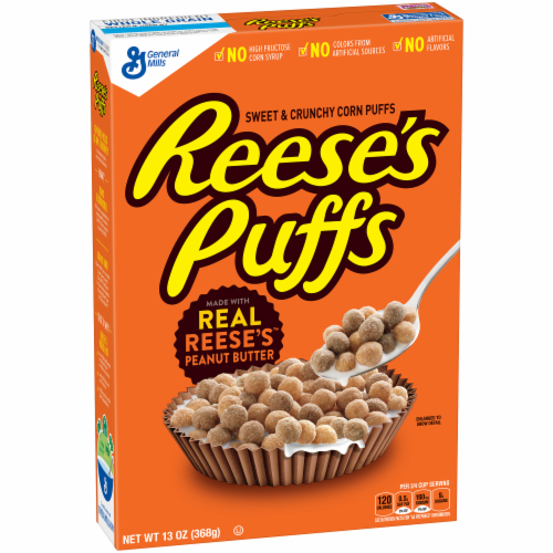 General Mills Reese's Puffs Cereal Perspective: front