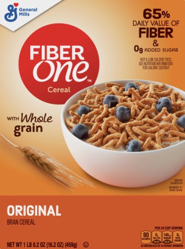 General Mills Fiber One Original Bran Cereal, 16.2 oz - Foods Co.