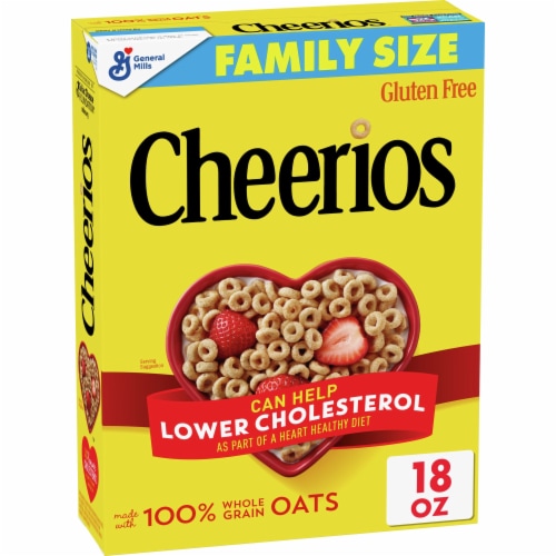 Original Cheerios Gluten Free Breakfast Cereal Perspective: front