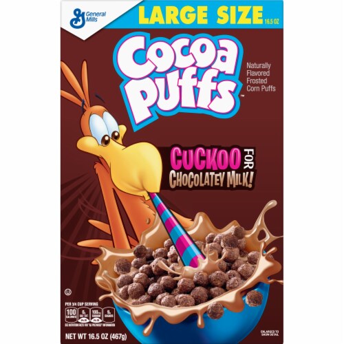 Cocoa Puffs Chocolate Cereal Perspective: front