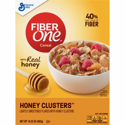 General Mills Fiber One Honey Clusters Cereal, 14.25 oz - Food 4 Less