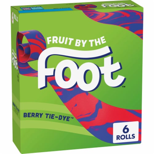 Fruit by the Foot Gluten Free Berry Tie Dye Fruit Flavored Snacks Perspective: front