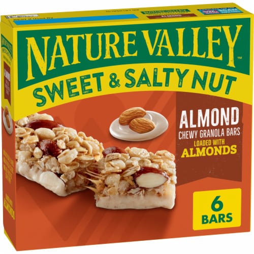 Nature Valley Almond Sweet and Salty Nut Granola Bars Perspective: front