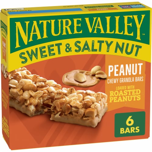 Nature Valley Peanut Sweet and Salty Nut Chewy Granola Bars Perspective: front