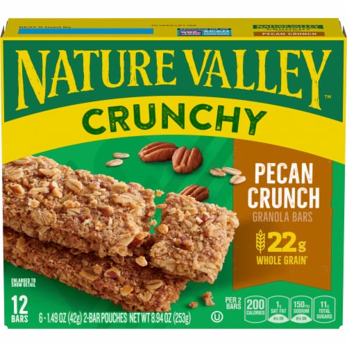 Nature Valley™ Crunchy Pecan Crunch Granola Bars Perspective: front