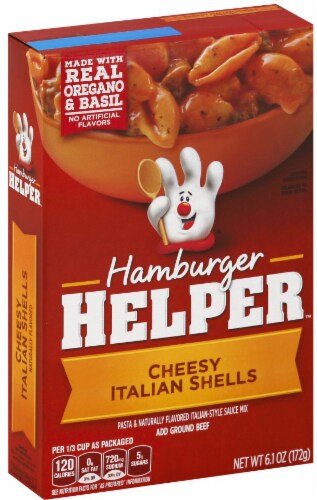 Hamburger Helper Cheesy Italian Shells Perspective: front