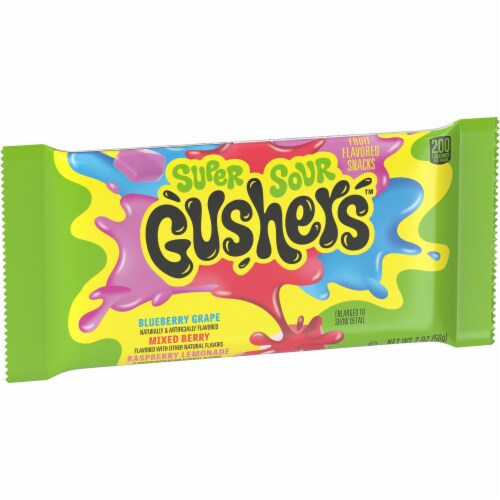 Gushers Sour Berry Fruit Flavored Snacks Perspective: front